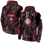 custom alabama crimson tide hunting theme crimson black hoodie best selling