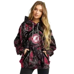 custom alabama crimson tide hunting theme crimson black hoodie best selling