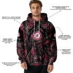 custom alabama crimson tide hunting theme crimson black hoodie best selling