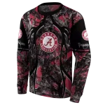 custom alabama crimson tide hunting theme crimson black hoodie best selling