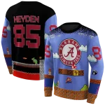 custom alabama crimson tide mario blue black hoodie best selling