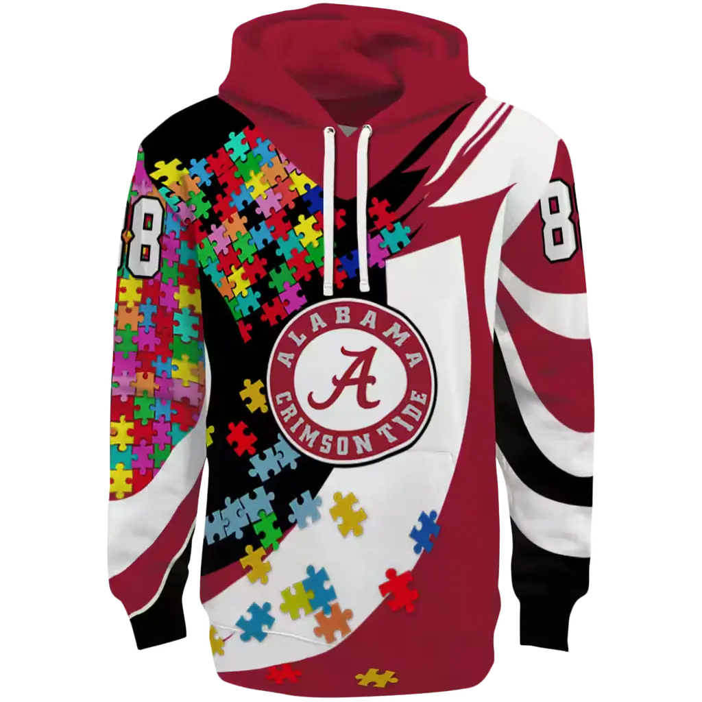 custom alabama crimson tide puzzle pieces crimson hoodie best selling custom alabama crimson tide puzzle pieces crimson hoodie best selling