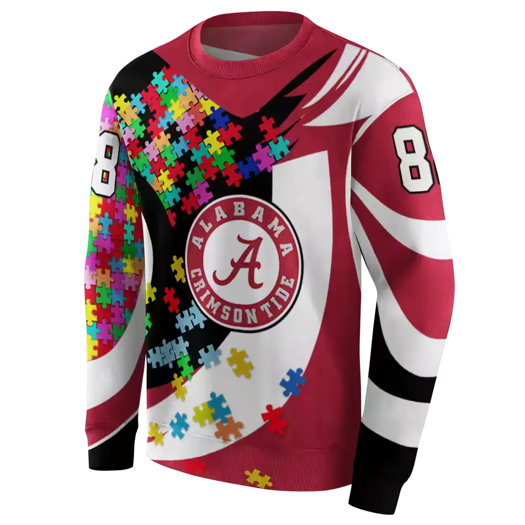 custom alabama crimson tide puzzle pieces crimson hoodie new arrival custom alabama crimson tide puzzle pieces crimson hoodie new arrival