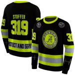 custom alabama crimson tide safety motif black neon green hoodie best selling