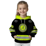 custom alabama crimson tide safety motif black neon green hoodie best selling