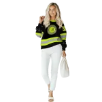 custom alabama crimson tide safety motif black neon green hoodie best selling