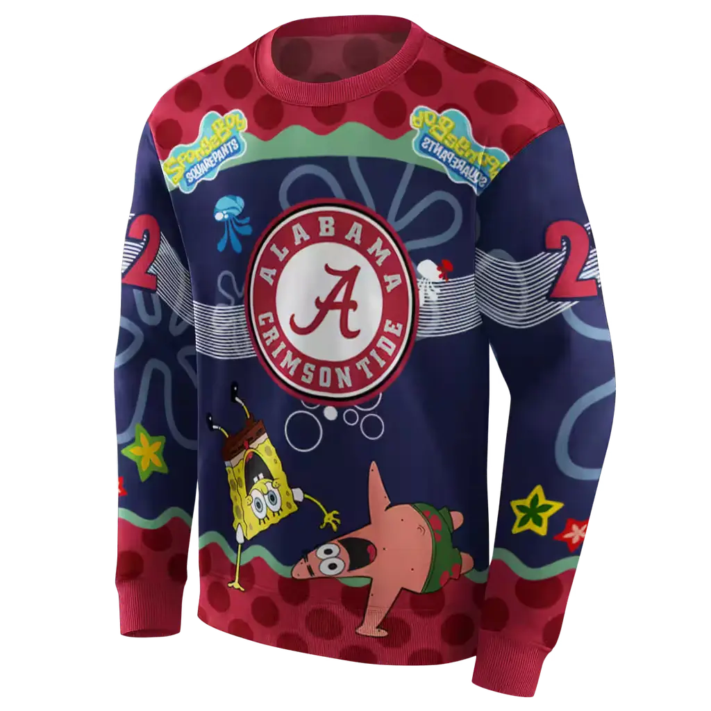 custom alabama crimson tide spongebob patrick star crimson navy hoodie new arrival custom alabama crimson tide spongebob patrick star crimson navy hoodie new arrival