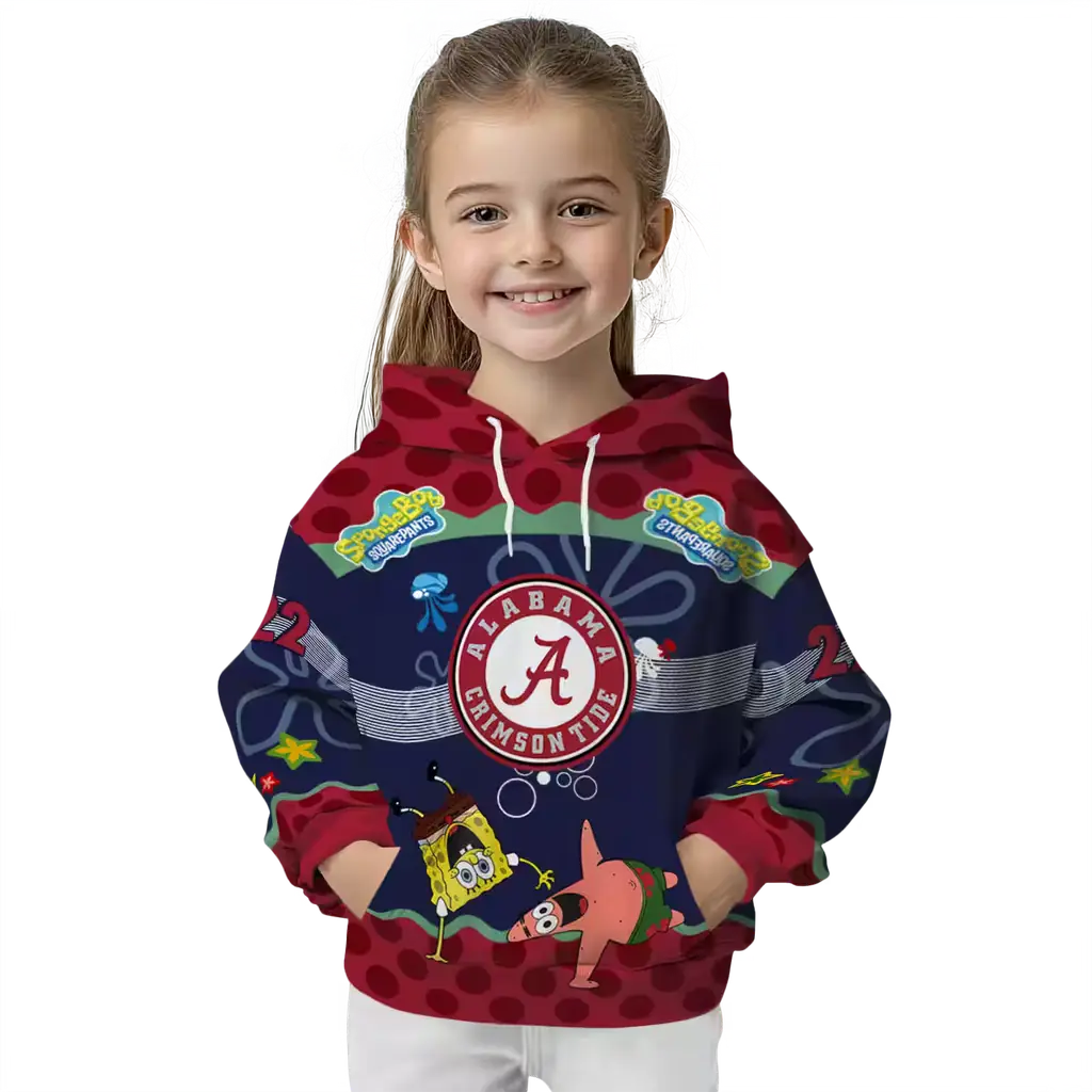 custom alabama crimson tide spongebob patrick star crimson navy hoodie top rated custom alabama crimson tide spongebob patrick star crimson navy hoodie top rated