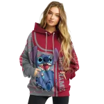 custom alabama crimson tide stitch crimson hoodie best selling