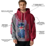 custom alabama crimson tide stitch crimson hoodie best selling