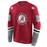 custom alabama crimson tide striped sleeves crimson hoodie best selling