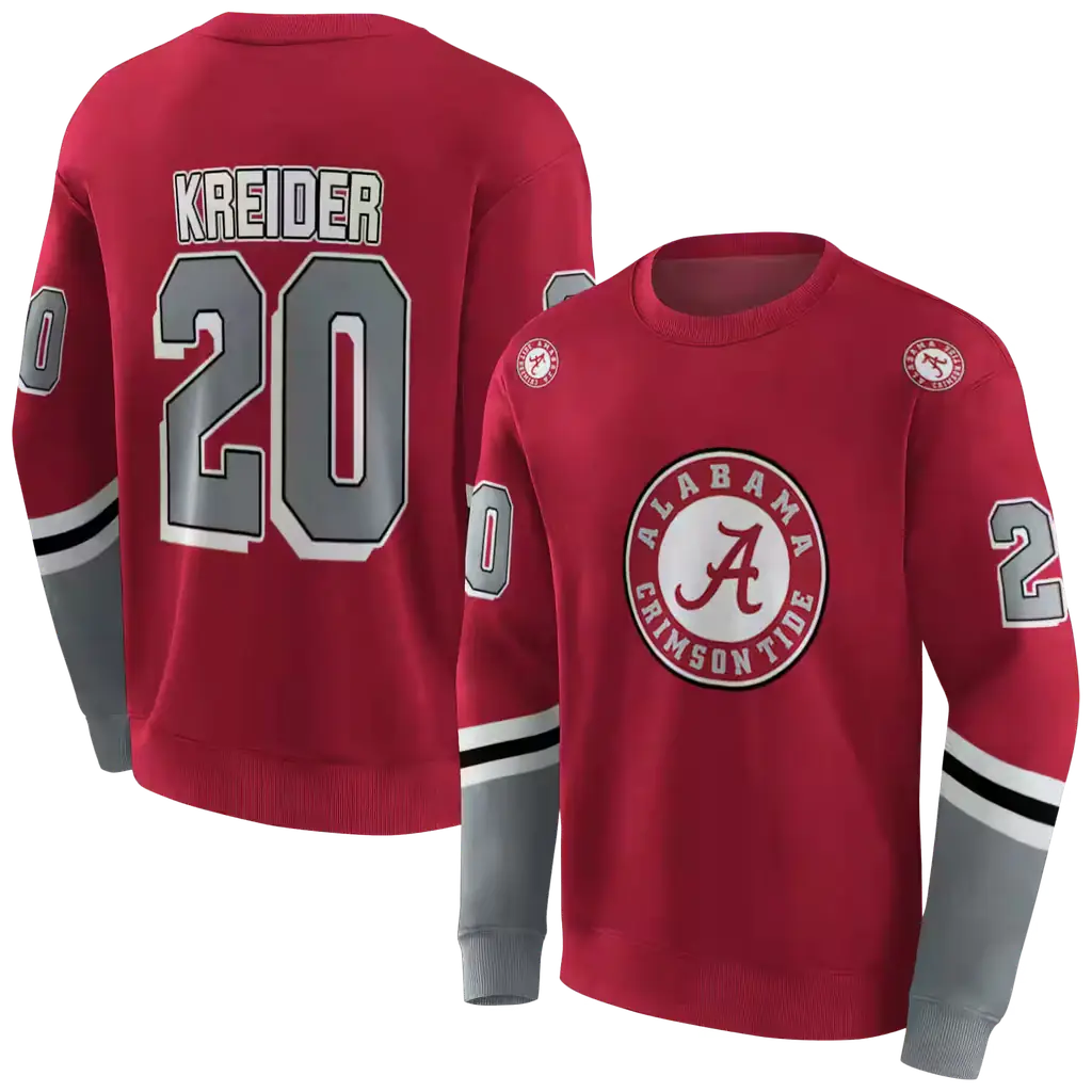 custom alabama crimson tide striped sleeves crimson hoodie premium grade custom alabama crimson tide striped sleeves crimson hoodie premium grade