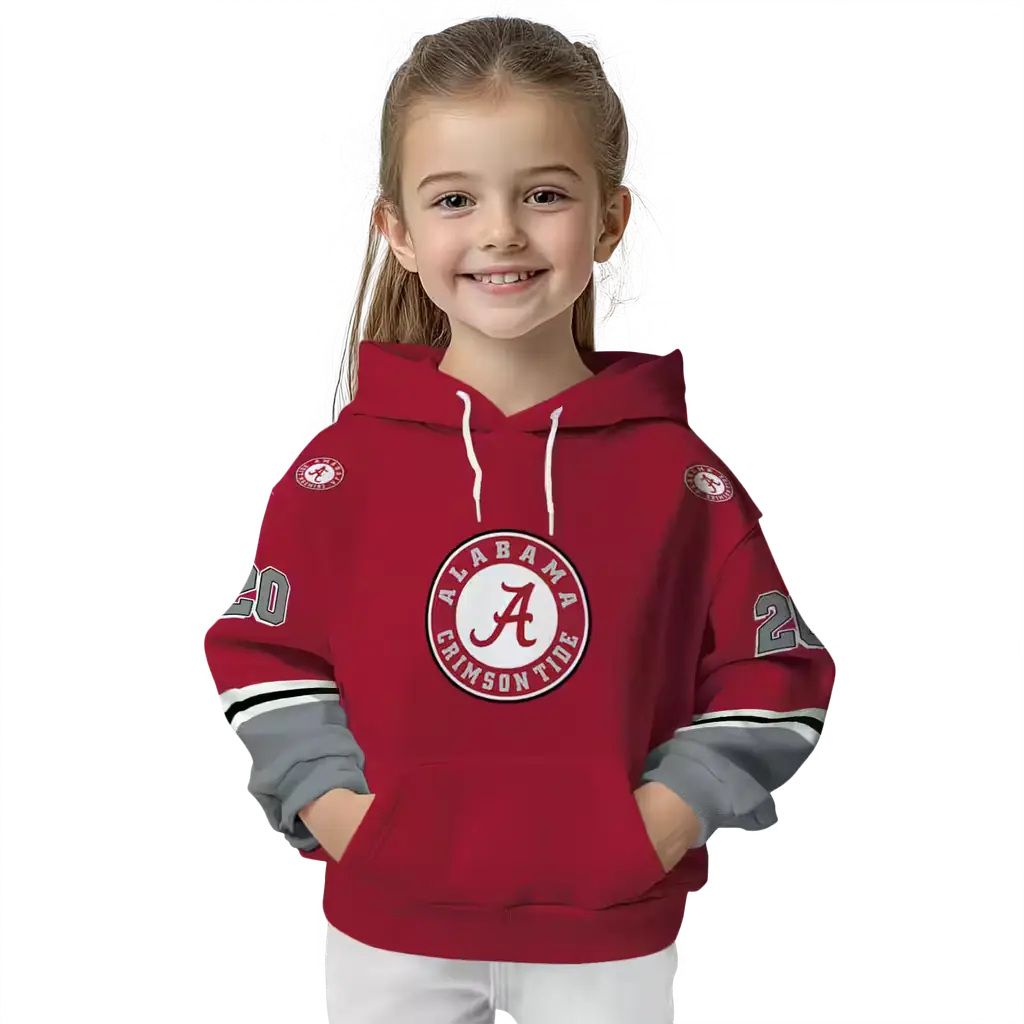 custom alabama crimson tide striped sleeves crimson hoodie top rated custom alabama crimson tide striped sleeves crimson hoodie top rated