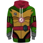 custom alabama crimson tide superhero armor crimson green hoodie best selling
