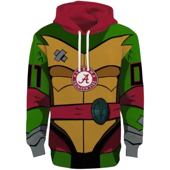custom alabama crimson tide superhero armor crimson green hoodie best selling