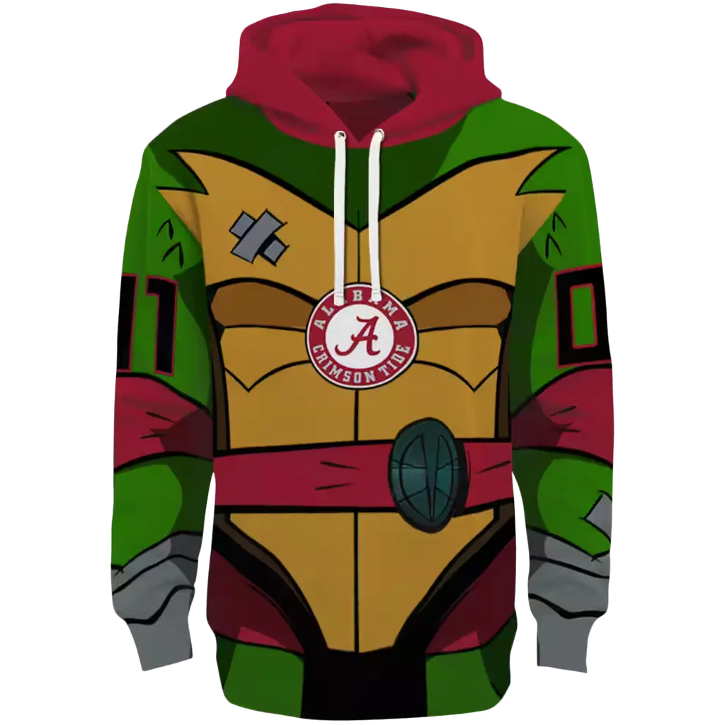 custom alabama crimson tide superhero armor crimson green hoodie best selling custom alabama crimson tide superhero armor crimson green hoodie best selling