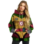 custom alabama crimson tide superhero armor crimson green hoodie best selling
