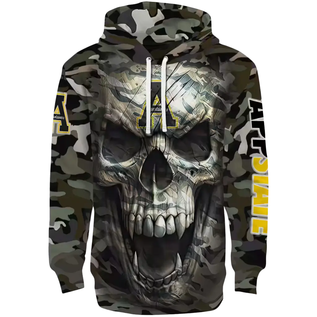 custom appalachian state mountaineers camo skull hoodie best selling custom appalachian state mountaineers camo skull hoodie best selling