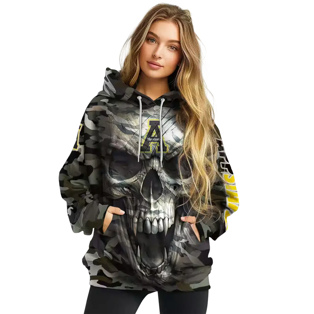 custom appalachian state mountaineers camo skull hoodie high quality custom appalachian state mountaineers camo skull hoodie high quality
