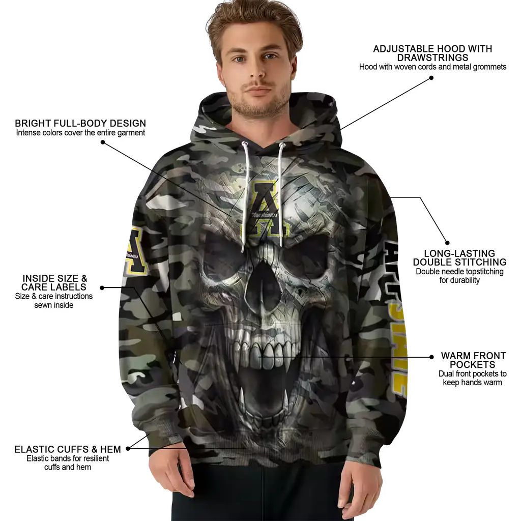 custom appalachian state mountaineers camo skull hoodie latest model custom appalachian state mountaineers camo skull hoodie latest model