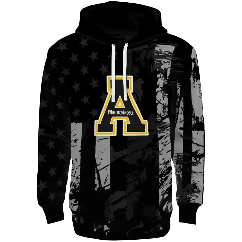 custom appalachian state mountaineers distressed flag black hoodie best selling custom appalachian state mountaineers distressed flag black hoodie best selling