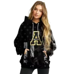 custom appalachian state mountaineers distressed flag black hoodie best selling