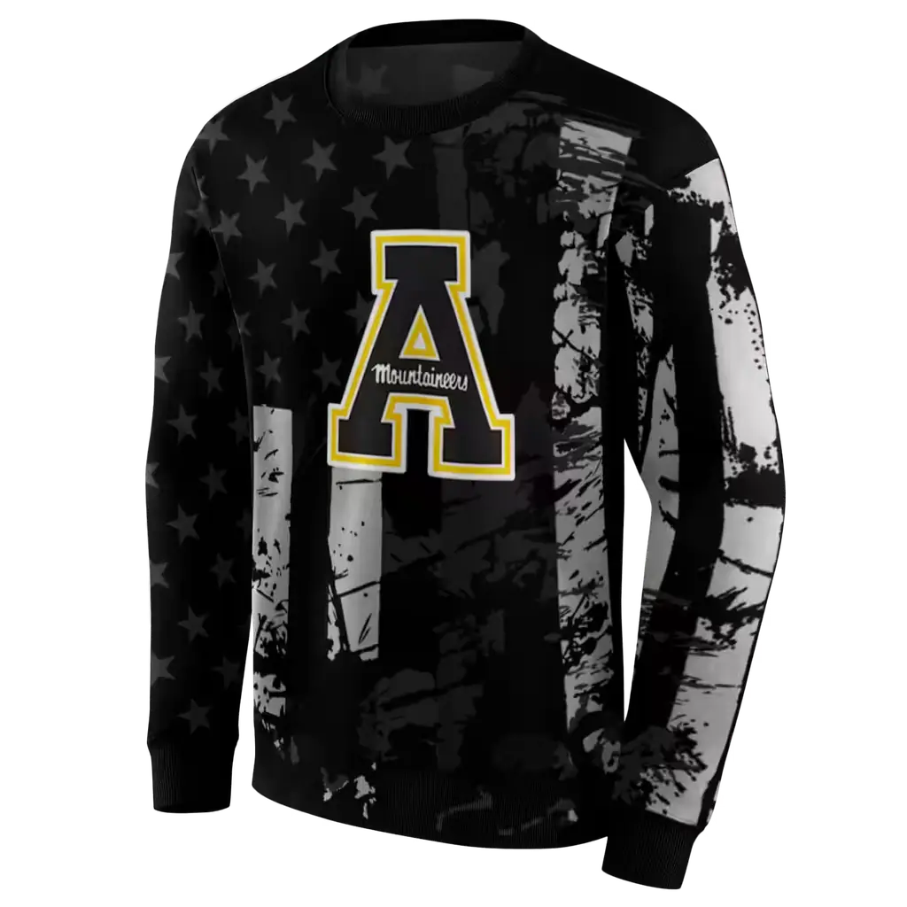 custom appalachian state mountaineers distressed flag black hoodie new arrival custom appalachian state mountaineers distressed flag black hoodie new arrival