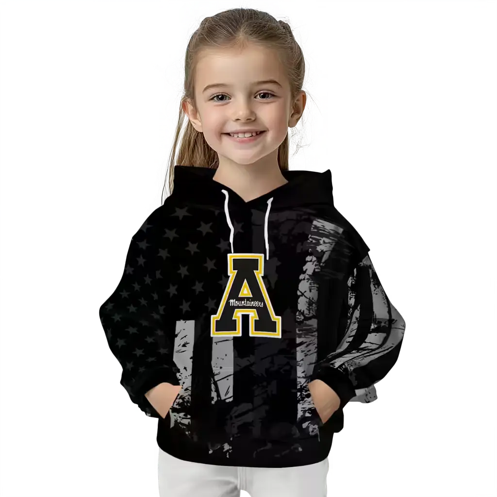 custom appalachian state mountaineers distressed flag black hoodie top rated custom appalachian state mountaineers distressed flag black hoodie top rated