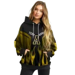 custom appalachian state mountaineers flame design black hoodie best selling