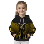custom appalachian state mountaineers flame design black hoodie best selling