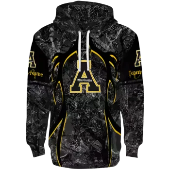 custom appalachian state mountaineers hunting theme black hoodie best selling
