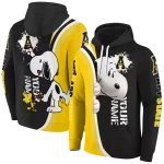 custom appalachian state mountaineers peeking snoopy black hoodie best selling