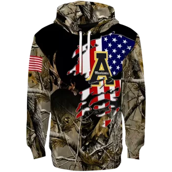 custom appalachian state mountaineers tree camo hoodie best selling