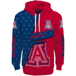 custom arizona wildcats abstract shape red hoodie best selling