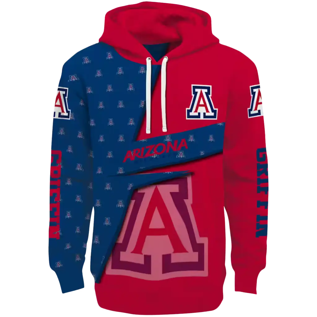 custom arizona wildcats abstract shape red hoodie best selling custom arizona wildcats abstract shape red hoodie best selling