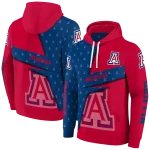 custom arizona wildcats abstract shape red hoodie best selling