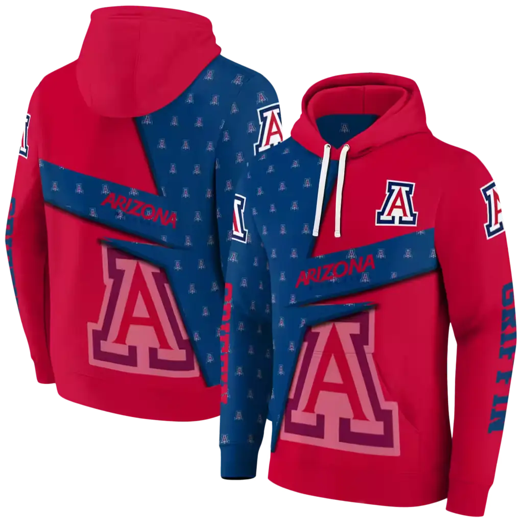 custom arizona wildcats abstract shape red hoodie fashion forward custom arizona wildcats abstract shape red hoodie fashion forward