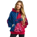 custom arizona wildcats abstract shape red hoodie best selling