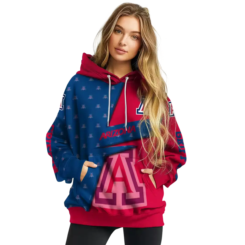 custom arizona wildcats abstract shape red hoodie high quality custom arizona wildcats abstract shape red hoodie high quality