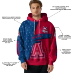 custom arizona wildcats abstract shape red hoodie best selling