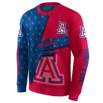 custom arizona wildcats abstract shape red hoodie best selling
