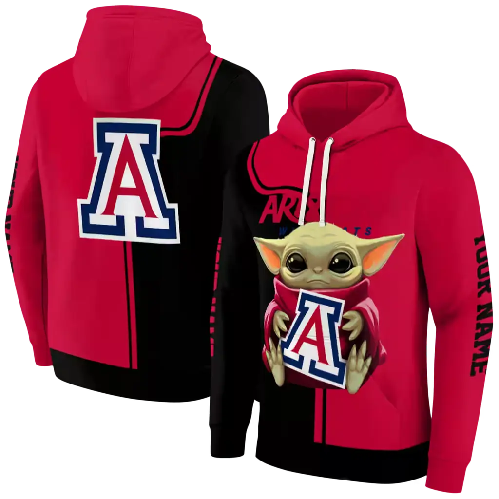 custom arizona wildcats baby yoda red black hoodie fashion forward custom arizona wildcats baby yoda red black hoodie fashion forward