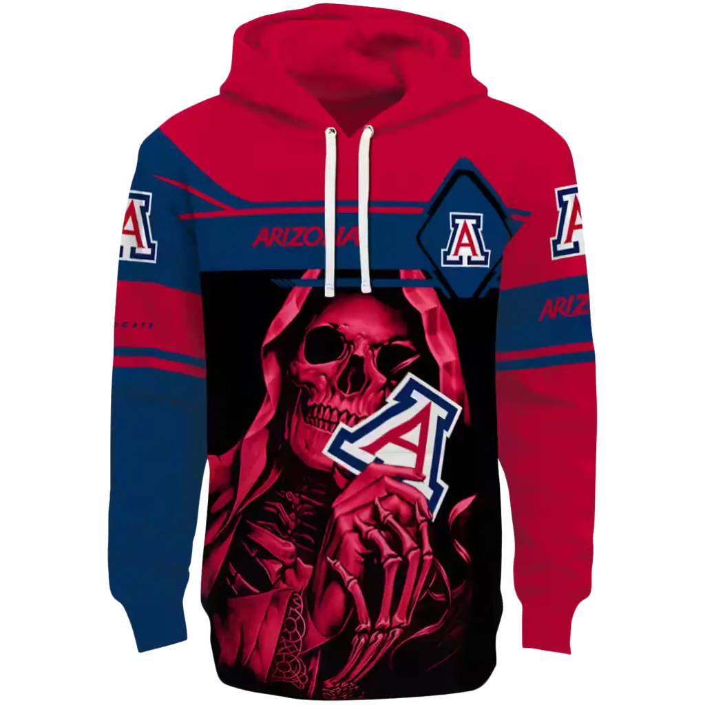 custom arizona wildcats grim reaper red black hoodie best selling custom arizona wildcats grim reaper red black hoodie best selling