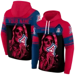 custom arizona wildcats grim reaper red black hoodie best selling
