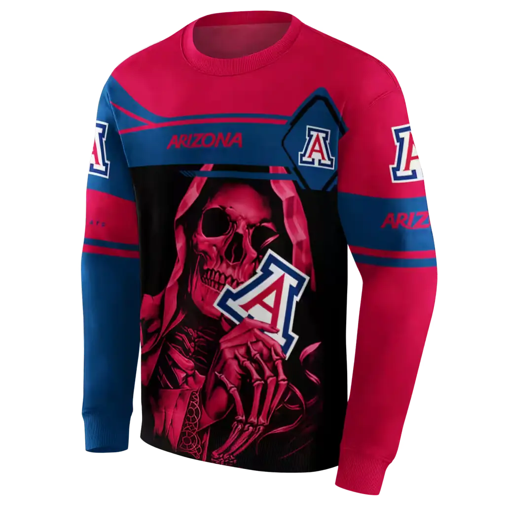 custom arizona wildcats grim reaper red black hoodie new arrival custom arizona wildcats grim reaper red black hoodie new arrival