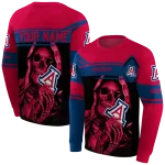 custom arizona wildcats grim reaper red black hoodie best selling