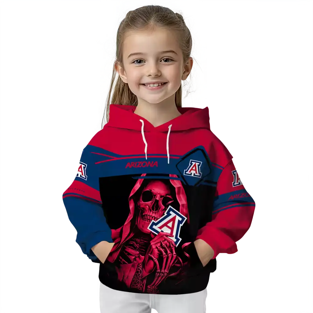 custom arizona wildcats grim reaper red black hoodie top rated custom arizona wildcats grim reaper red black hoodie top rated