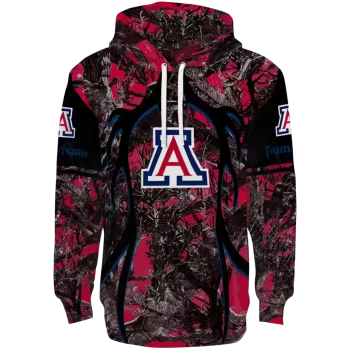 custom arizona wildcats hunting theme red black hoodie best selling