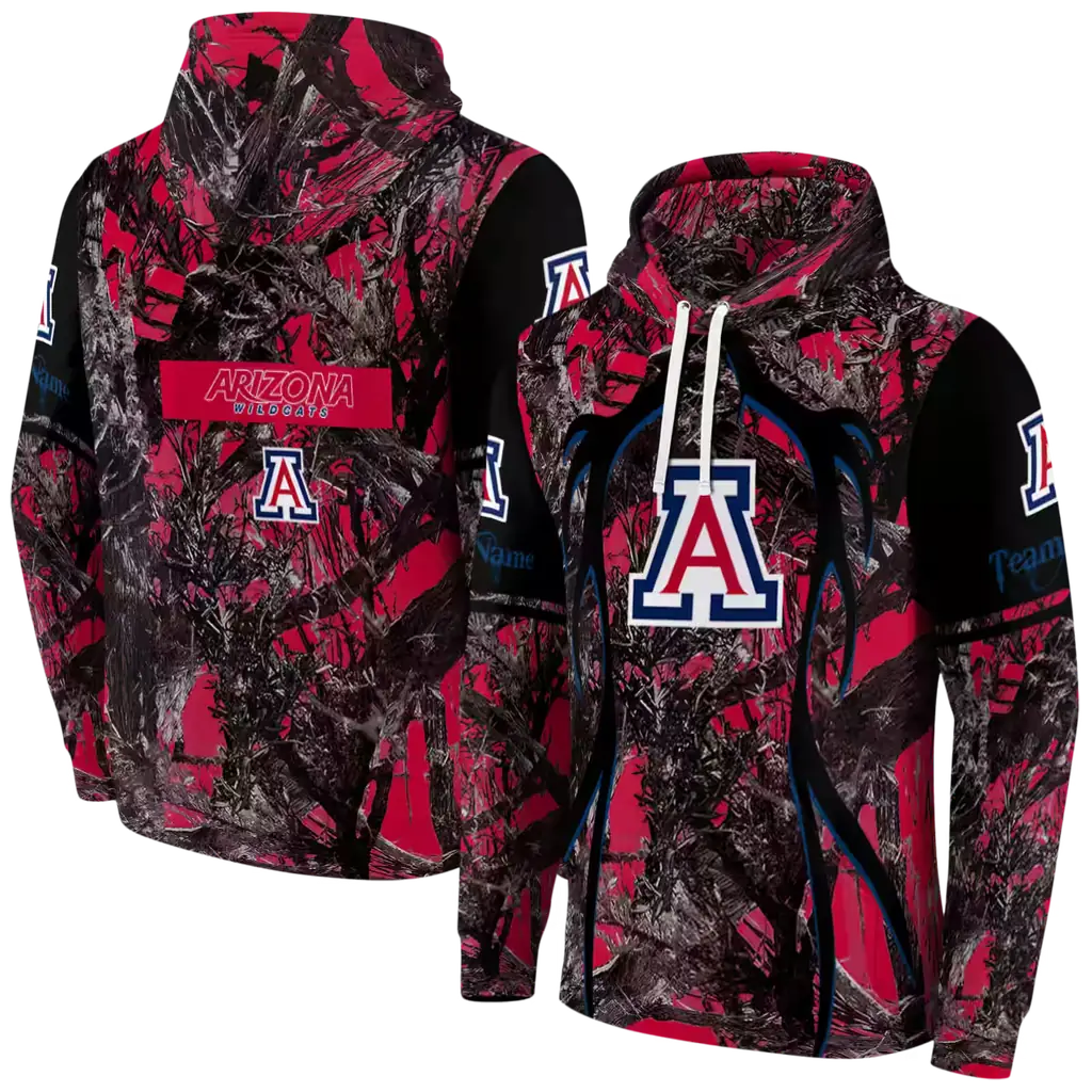 custom arizona wildcats hunting theme red black hoodie fashion forward custom arizona wildcats hunting theme red black hoodie fashion forward