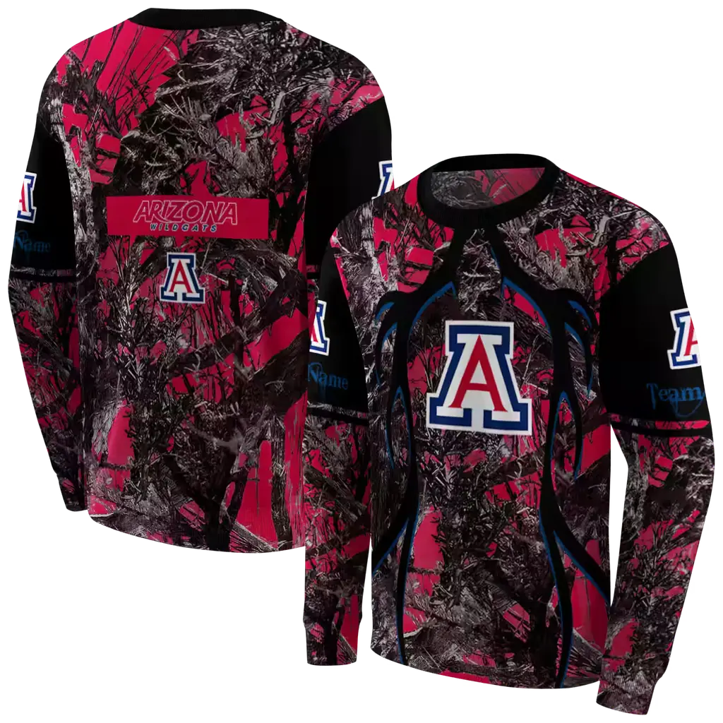 custom arizona wildcats hunting theme red black hoodie premium grade custom arizona wildcats hunting theme red black hoodie premium grade